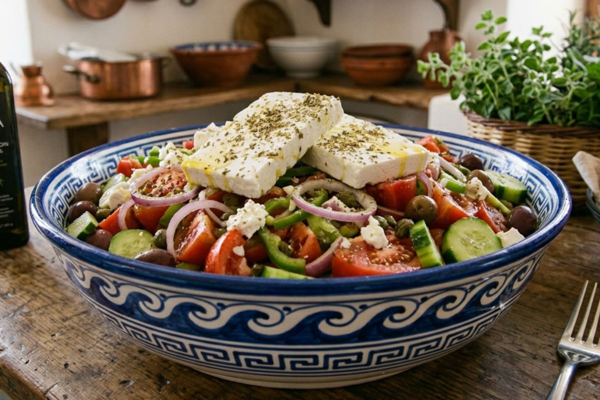 A Essência do Mediterrâneo: Salada Grega Perfeita