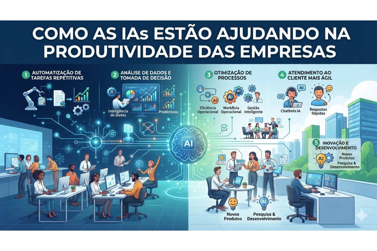 Como as IAs estão ajudando na produtividade das empresas