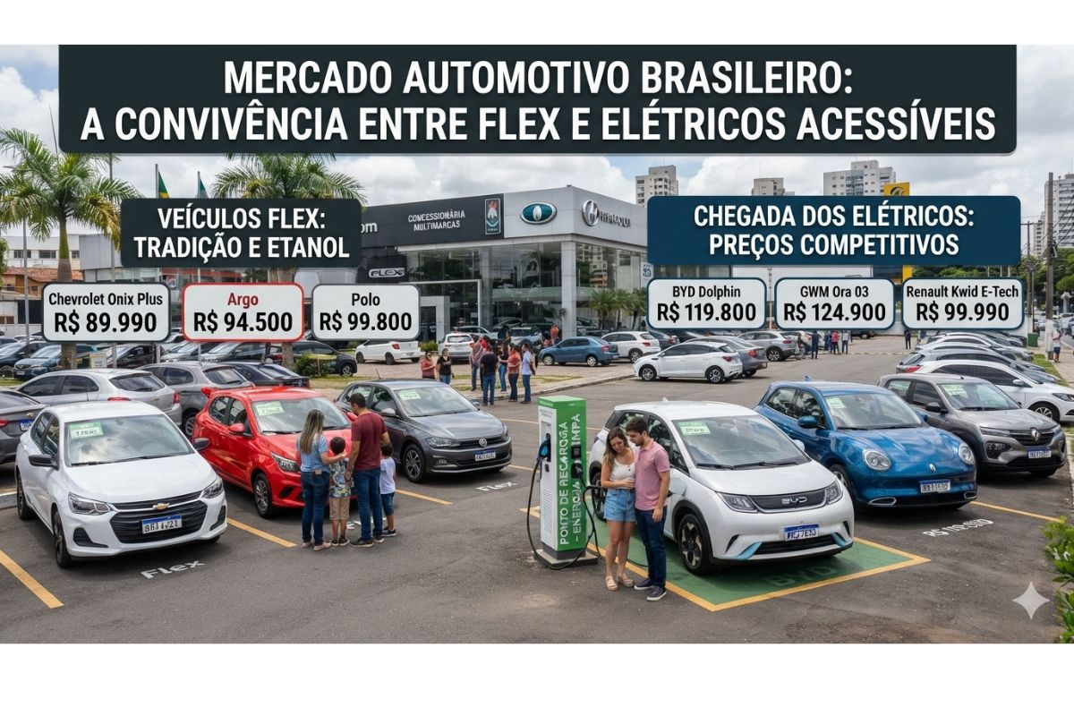 Como esta o mercado de veículos flex com a chegada dos veículos elétricos com preços competitivos?