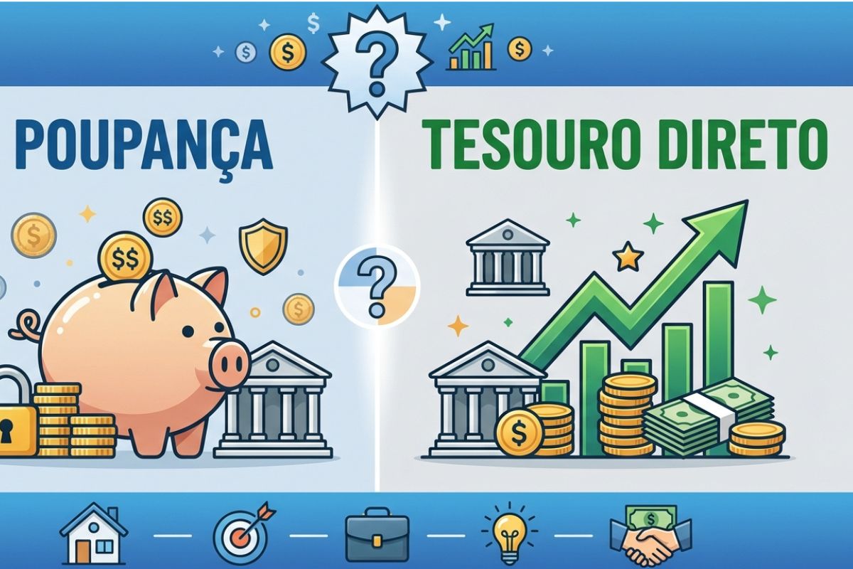 Tesouro Direto ou poupança: qual investimento vale mais a pena?